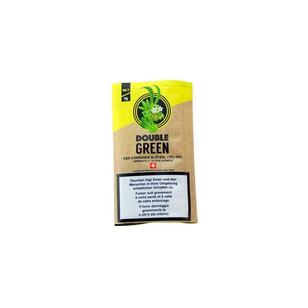 Verpackung von DoubleGreen CBD Blüten